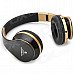 KG-5012 Bluetooth v3.0 Headband Headphone w/ TF / FM / Mini USB / 3.5mm / Mic - Black + Golden KG-5012 Bluetooth v3.0 Headband Headphone w/ TF / FM / Mini USB / 3.5mm / Mic - Black + Golden