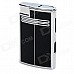 862 Elegant Windproof Butane Gas Jet Lighter - Black + Silver 862 Elegant Windproof Butane Gas Jet Lighter - Black + Silver