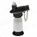New Creative Blue Flame Windproof Butane Gas Jet Lighter w/ Safe lock / Cover - Silver + Black New Creative Blue Flame Windproof Butane Gas Jet Lighter w/ Safe lock / Cover - Silver + Black