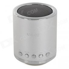 MA-02 Mini MP3 Speaker w/ TF / U-flash / FM - Silver MA-02 Mini MP3 Speaker w/ TF / U-flash / FM - Silver