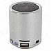 MA-02 Mini MP3 Speaker w/ TF / U-flash / FM - Silver MA-02 Mini MP3 Speaker w/ TF / U-flash / FM - Silver