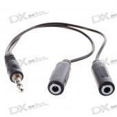 3.5mm Male to Dual Female Audio Split Y-Cable (15CM-Length)