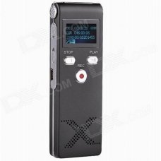 1" LED Professional Digital Voice Recorder Dictaphone MP3 Player - Black (4GB) 1" LED Professional Digital Voice Recorder Dictaphone MP3 Player - Black (4GB)