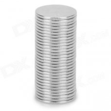 NdFeB N35 Lanthanon Permanent Magnets - Silver (30 PCS)