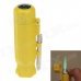 6552 Creative Portable Green Flame Windproof Lighter w/ Compass - Yellow 6552 Creative Portable Green Flame Windproof Lighter w/ Compass - Yellow