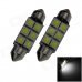 Festoon 39mm 1.2W 100lm 6 x SMD 5050 LED White Light Car Reading / Roof / Dome Lamp - (12V / 2 PCS) Festoon 39mm 1.2W 100lm 6 x SMD 5050 LED White Light Car Reading / Roof / Dome Lamp - (12V / 2 PCS)