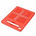 19 x 19 Lattice 361pcs Magnet Balls Drawing Toy Writing Board - Red + Silver