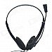PC-610 Stereo Headset w/ Microphone - Black (3.5mm Plug / 150cm-Cable) PC-610 Stereo Headset w/ Microphone - Black (3.5mm Plug / 150cm-Cable)