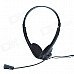PC-610 Stereo Headset w/ Microphone - Black (3.5mm Plug / 150cm-Cable) PC-610 Stereo Headset w/ Microphone - Black (3.5mm Plug / 150cm-Cable)