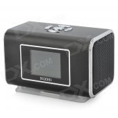 NIZHI TT6 Portable Mini Music Speaker MP3 Player w/ FM / TF Card Slot - Black
