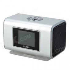 NIZHI TT6 Portable Mini Music Speaker MP3 Player w/ FM / TF Card Slot - Silver NIZHI TT6 Portable Mini Music Speaker MP3 Player w/ FM / TF Card Slot - Silver