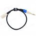 6.35mm Male to Cannon XLR Male Adapter Cable - Black + Blue (56cm) 6.35mm Male to Cannon XLR Male Adapter Cable - Black + Blue (56cm)
