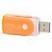 4-in-1 Rotate-to-open SD / TF / MS / M2 Car Reader - White + Orange (32G Max.) 4-in-1 Rotate-to-open SD / TF / MS / M2 Car Reader - White + Orange (32G Max.)