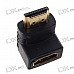 Gold Plated Right-angle HDMI Male to Female Adapter/Converter Gold Plated Right-angle HDMI Male to Female Adapter/Converter
