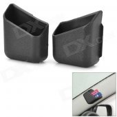 188 Multifunctional Stickup Car Storage Case Holder / Pillar Pocket - Black (2 PCS)