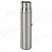 Stylish Refillable Blue Frame Butane Lighter w/ Lock - Silver