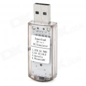 20-in-1 ABS R/C Flight Simulator for WFLY / JR / FUTABA + More - Grey + Black + Multicolored