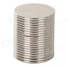 15mm Round NdFeB Magnets - Silver (20 PCS) 15mm Round NdFeB Magnets - Silver (20 PCS)