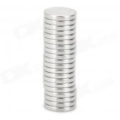 12 x 2mm Round NdFeB Magnets - Silver (20 PCS)