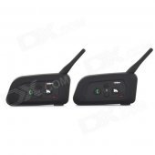 V2-500C Bluetooth V3.0 Motorcycle Helmet Interphone Set - Black