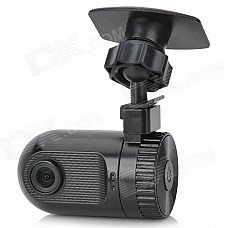 1.5" TFT 1080p 5.0 MP CMOS 120 Degree Wide Angle Car DVR - Black