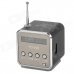 Multi-Functional Portable Media Player Speaker w/ TF / USB / FM - Black + Silver Multi-Functional Portable Media Player Speaker w/ TF / USB / FM - Black + Silver