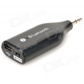 E6 3.5mm Plug Universal Bluetooth V3.0 + EDR Receiver - Black
