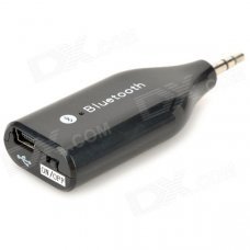 E6 3.5mm Plug Universal Bluetooth V3.0 + EDR Receiver - Black