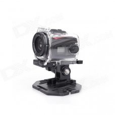 ESER F22 0.8" OLED 5.0 MP CMOS Mini Portable Waterproof Sport Camcorder - Black + Red