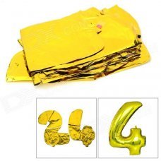 Universal 0~9 Arabic Numerals Festival Holiday Decoration Balloons - Golden Universal 0~9 Arabic Numerals Festival Holiday Decoration Balloons - Golden