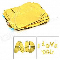 Universal Festival Holiday 26 English Letter Ballons - Golden Universal Festival Holiday 26 English Letter Ballons - Golden