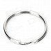 25mm Round Metal Iron Split Key Ring - Silver (40 PCS)