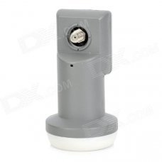 SR-320 Universal Dual Polarization Ku Waveband LNB for Digital Receiver - White + Grey SR-320 Universal Dual Polarization Ku Waveband LNB for Digital Receiver - White + Grey