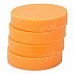 Round Shaped Car Cleaning Waxing Sponge - Orange (18PCS) Round Shaped Car Cleaning Waxing Sponge - Orange (18PCS)