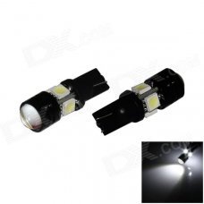 T10 / W5W 4W 300lm 4-5050 + 1-COB LED White Light Car Headlamp / Clearance / Side Lamp - (12V/ 2Pcs) T10 / W5W 4W 300lm 4-5050 + 1-COB LED White Light Car Headlamp / Clearance / Side Lamp - (12V/ 2Pcs)
