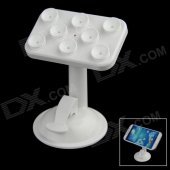 360 Degree Rotation Car Suction Cup Stand Holder Mount Bracket for GPS / Cell Phone - White