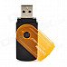 Portable 4-in-1 Card Reader w/ TF / Micro SD / M2 / MS / SD - Black + Orange (32G Max.) Portable 4-in-1 Card Reader w/ TF / Micro SD / M2 / MS / SD - Black + Orange (32G Max.)