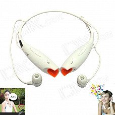 LG HBS-700 Bluetooth V2.1 Wireless Stereo Headset Headphone w/ Microphone - White + Orange LG HBS-700 Bluetooth V2.1 Wireless Stereo Headset Headphone w/ Microphone - White + Orange