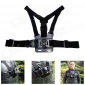 Fat Cat High Comfortable Elastic Adjustable Chest Mount w/ J Hook for Gopro Hero 4/3+/3/2/1/SJ4000