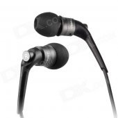 JBM MJ6600 In-Ear Earphone w/ Microphone for Tablet PC + Cellphone + MP3 + More - Grey (3.5mm Plug)