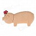 Creative Cute Pig Style Zinc Alloy Windproof Dual Flame Butane Lighter - Apricot Creative Cute Pig Style Zinc Alloy Windproof Dual Flame Butane Lighter - Apricot