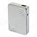 SHAYU USB Rechargeable Windproof Zinc Alloy Electronic Cigarette Lighter - Silver SHAYU USB Rechargeable Windproof Zinc Alloy Electronic Cigarette Lighter - Silver