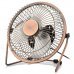 Lileng 819 Mini USB Powered 3-Blade 1-Mode Fan - Bronze + Silver Lileng 819 Mini USB Powered 3-Blade 1-Mode Fan - Bronze + Silver