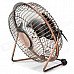 Lileng 819 Mini USB Powered 3-Blade 1-Mode Fan - Bronze + Silver Lileng 819 Mini USB Powered 3-Blade 1-Mode Fan - Bronze + Silver