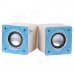 JEWAY JS5206 Mini USB Portable Music Speaker for PC / Laptop - White + Blue + Multi-Colored JEWAY JS5206 Mini USB Portable Music Speaker for PC / Laptop - White + Blue + Multi-Colored