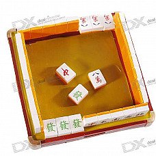 Mahjong Resin Ashtray (Yellow)