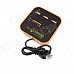 3-Port USB 2.0 Hub + MS/MS PRO DUO / SD / MMC / M2 / Micro SD Card Reader - Black + Orange 3-Port USB 2.0 Hub + MS/MS PRO DUO / SD / MMC / M2 / Micro SD Card Reader - Black + Orange