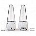USB Powered Colorful LED Fountain Dancing Water Stereo Music Speakers w/ 3.5mm Audio In - White USB Powered Colorful LED Fountain Dancing Water Stereo Music Speakers w/ 3.5mm Audio In - White