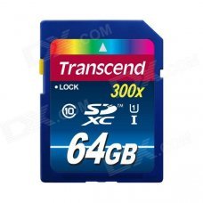 Transcend 64GB Class 10 SDXC Flash Memory Card 45MB/s
