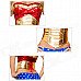 A200001 8735 Sexy 3 PCS Wonder Heroine Costume - Blue + Gold + Red A200001 8735 Sexy 3 PCS Wonder Heroine Costume - Blue + Gold + Red
